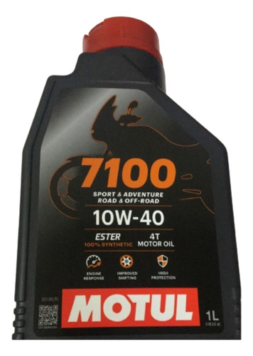 Aceite Motul 4t 7100 10w40 100% Sintetico Honda Centro Motos