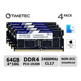 Memoria Ram 64gb Timetec Hynix Ic Kit (4x16gb) Compatible Para Apple 2017 iMac 27-inch W/retina 5k Display Ddr4 2400mhz 