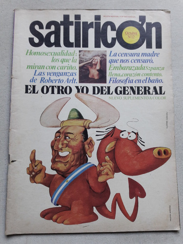 Revista Satiricon Nº 12 - Año 1 - Octubre 1973 - Peron