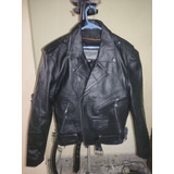 Chamarra Biker De Piel Marca Dream Apparel Talla 42  