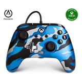 Control Alámbrico Powera Para Xbox One Color Azul-blanco