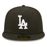 Gorra New Era Los Angeles Dodgers Black Team Logo 59fifty