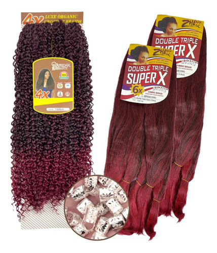  2 Super X 1 Crochet African Beauty Premium Gypsy Braids