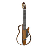 Guitarra Electroacústica Yamaha Slg200nw Para Diestros Ébano Brillante