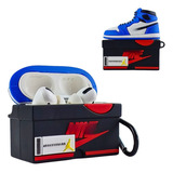 Capa Case Compatível Com AirPods Pro De Tenis Nk Azul Jordan