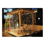 Cortina Led Vintage 3x3 Bodas Navidad Decoracion Fiestas Blanco Frio Blanco Calido Casa Y Jardin 