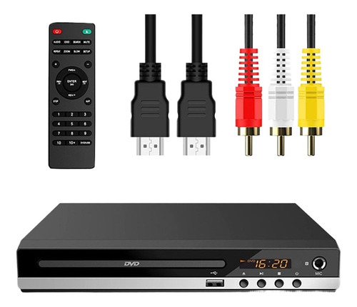 Leitor De Dvd Para Suporte De Tv 1080p Com Controle Remoto