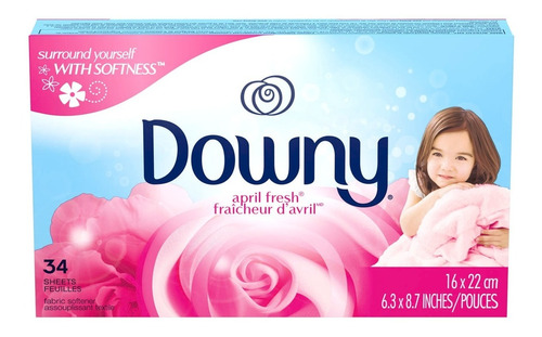 Toallas Antiestaticas Downy Secadora Ropa  April Fresh 34u