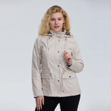 Chaqueta Mujer Gabardina Beige Fashion's Park