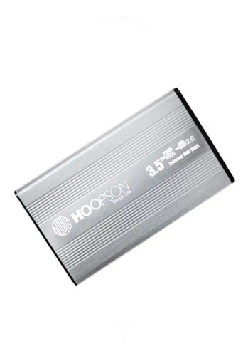 Hd Externo 500gb Slim Portatil 2.5 Usb 2.0 + Capa Para Pc / Notebook / Console Cor Prata