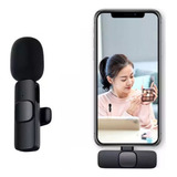 Microfone Sem Fio Duplo Lapela Bluetooth Para iPhone Android