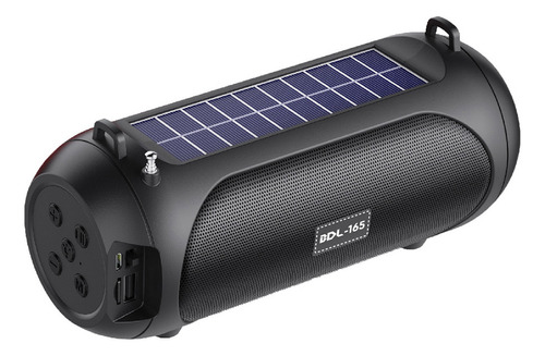 Audio Bluetooth Solar Multifuncional Para Exteriores Con Luz