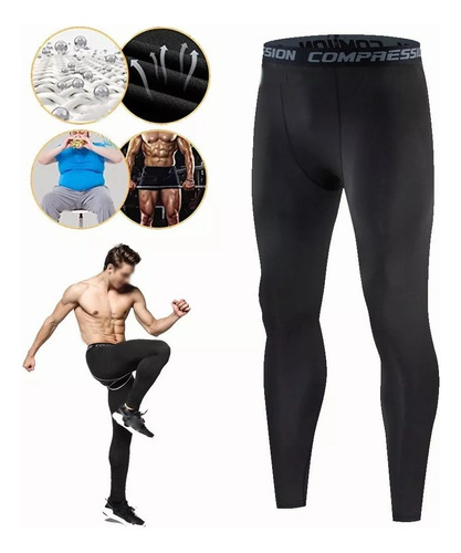 Lycra Fitness Yoga Hombre Transpirable Mallas Correr Deporte