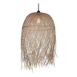 Lampara Colgante Cloe Bambu Vintage Apto Led Deco Lk