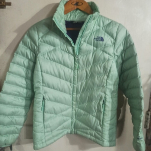 Campera De Pluma The North Face M Mujer Verde Agua 550 Un Fu