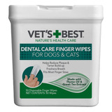 Vet's Best Toallitas Para Dedos De Cuidado Dental | Reduce