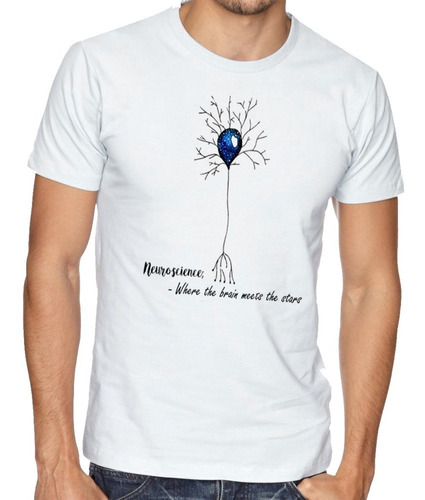 Camiseta Luxo Neurônio Humano Enfermeira Médico Cerebro