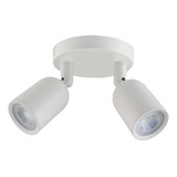 Luminária Com 2 Spots Led Direct Mr16 8w Circular Taschibra Cor Amarelo 3000k 110v/220v