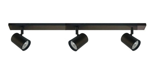 Barral Aplique Riel Base 3 Luces Gu10 Spot Led Minimalista 