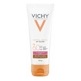 Protetor Vichy Fps 60 Uv-glow P/média A Negra 40 G