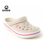 Crocs Originales Crocband Stucco/melon Beige Claro Mujer 