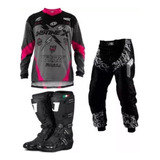 Kit Roupa Camisa Calça + Bota Pro Tork Trilha Motocross