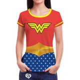 Blusas Femininas Mulher Maravilha Roupas Camiseta Herois