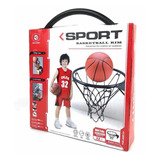 Aro De Basketball 32 Cm Con Malla Entrenamiento De Niños