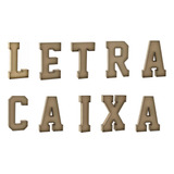 Kit 4 Letras Caixa Mdf 80cm