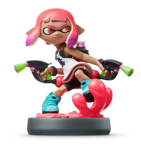 Amiibo Inkling Girl Neon Pink Splatoon 2 Nintendo Switch 3ds