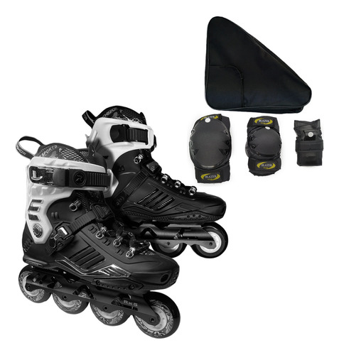 Patines Freeskate Slalom Profesional Protecciones + Mochila