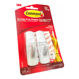 Set 2x Ganchos Utilitarios Medianos 3m Command Utility Hooks