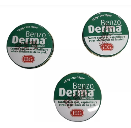 Crema Benzoderma ,pack De 3 Unidades 