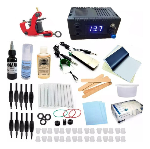 Tattoo Kit Empezar A Tatuar 2 Maquinas Rotativa Profesional!