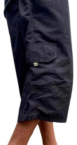 Bermuda Cargo Jeans Ou Sarja Dazzling Original 6 Bolsos Top