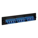 Panel Adaptador Lgx 3 Quad Lc 12f Para Fibra Óptica Azul