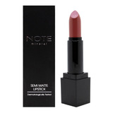 Note Mineral Semi Matte Lipstick Labial Mate Vegano 4.5gr