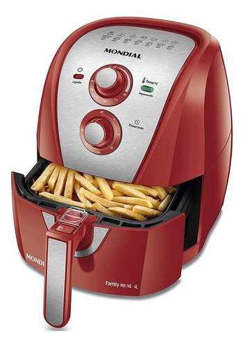 Fritadeira Air Fryer Mondial Family Inox 4l Afn-40-ri - 127v