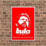 Placa Quadrinho Decorativo Lula Nesta Casa Tripalium