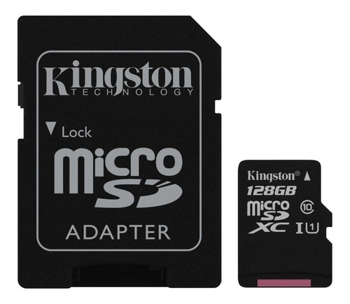 Cartão De Memória Kingston Canvas Sdcs2/128gb  Canvas Select Com Adaptador Sd 128gb