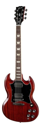 Guitarra Eléctrica Gibson Modern Collection Sg Standard De Caoba Heritage Cherry Laca De Nitrocelulosa Con Diapasón De Palo De Rosa