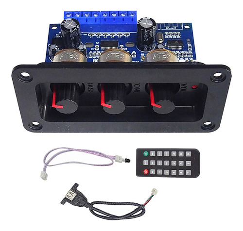 Placa Amplificadora Digital Bt5.0 De 2.1 Canales+cable Usb+c