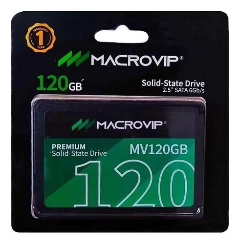 Hd Ssd Macrovip Premium 120gb 2.5'' Original Novo Lacrado