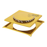 Ralo Click Inteligente 15 Cm Inox 304 Dourado Gold C/ Grelha