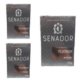 Sabonete Senador Platinum Kit Com 3 Unidades De 130g