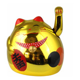 Gato De La Suerte Dorado Fortuna Japon Dinero Neki Maneko