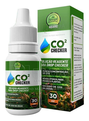 Powerfert Co2 Checker 30ml Solução Reagente Drop Checker