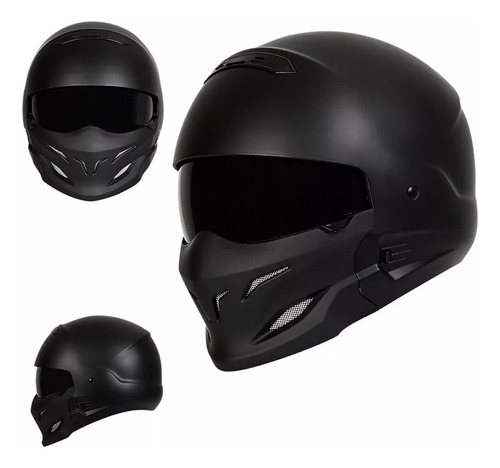 Casco De Locomotora Retro Harley Certificado Ccc / Ce / Dot