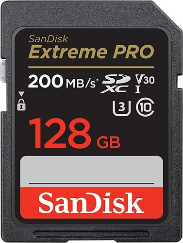 Cartão Sdxc Sandisk Extreme Pro 128gb - 200mb/s