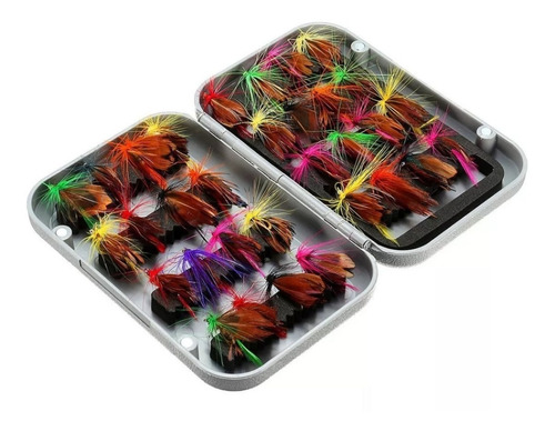 Kit 32 Iscas Artificiais Mosca Pesca Fly Fishing Tucunare